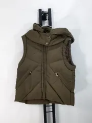 システム ダウン ベスト フード ベスト カーキ
