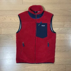 S / patagonia 正規品 レトロ X ファイル フリース ベスト レッド