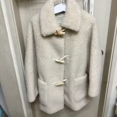 FACADE PATTERN ファサードパターン ラムウール ダッフルコート ボア トグルボタン ダッフルコート