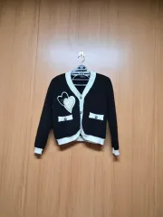 ハート ブラック カーディガン
