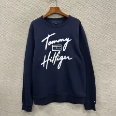 トミーヒルフィガー カジュアル プリンティングロゴ 起毛 スウェットシャツ スウェット L A05057
