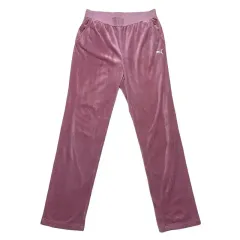 PUMA プーマ ボディウェア ベロア トレーナー パンツ ピンク 100 L