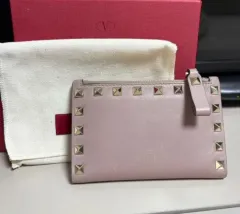 ヴァレンティノ ロックスタッズ カードウォレット ベビーピンク