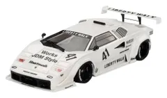 新品 TSM MODEL 1/43 ランボルギーニ カウンタック LB-WORKS 東京オートサロン 2024 ホワイト 完成品 TSMV0024