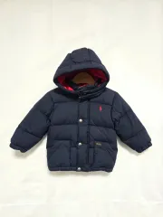ポロ ラルフローレン キッズ ネイビー ダウン ジャケット アウター 子供 1-2歳 1119