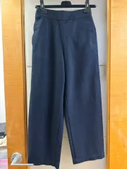 UNIQLO レディース リラックス フィット ネイビー パンツ S
