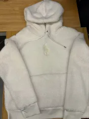 L ポロラルフローレン 白 フリース シープスキン ファー パーカー