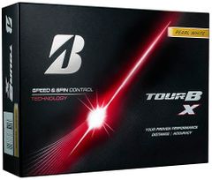 Brand new BRIDGESTONE TOUR BX golf balls, 2026 model, 12 balls per pack, pearl white (B6GXJ).