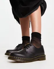ドクターマーチン レディース シューズ パンプス Dr Martens 1461 3eye gibson flat shoes Black ブラック
