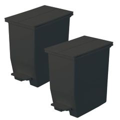 新品 TZAVE ゴミ箱 ふた付き 分別 2×30L（ゴミ袋2ロール付き）自立式 