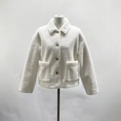 ユニクロ レディース 防風フリースジャケット アイボリー S ヴィンテージ