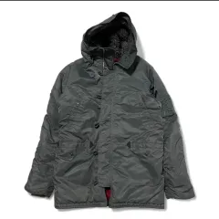 アルファ インダストリー N3B パーカ ダークグレー M