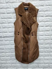 パームスプリングス レディース ボア ロングダウンベスト 90サイズ K246