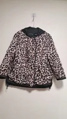 ヒョウ柄 レオパード パータン フーディー ダウン アウター 100 24番