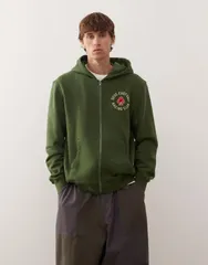 デウス エクス マキナ メンズ アウター パーカー・スウェット パーカー Deus Ex Machina basto zip up hoodie Khaki カーキのサムネイル