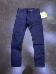 H&M エディション アジアンフィット スリム ディープIndigo ノンウォッシュ デニムパンツ 29