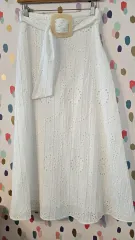ZARA ザラ エンブロイダリー刺繍 微積 スカート / 55 サイズ
