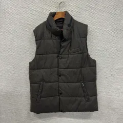 ゲス カジュアル カーキ ダウン ベスト ベスト L A03931