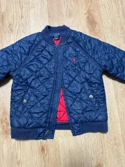 ポロ ラルフローレン キッズ ネイビー キルティング ジャケット