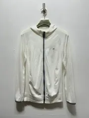FILA 白 フード ジップアップ ジャケット S