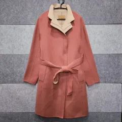 ウール MOTHAN レディース アンゴラ ベルト付き コート (サイズ 66)