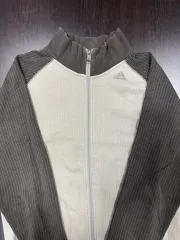 アディダス トラックジャージ ジャケット グレー/アイボリー