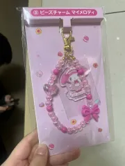 クージー商品 9番 マイメロディ ビーズキーホルダー ストラップ 新品