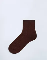 トップショップ レディース アンダーウェア 靴下 Topshop Fluffy cozy socks in choc Chocolate チョコレートのサムネイル