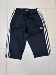 アディダス 3本線 ハーフパンツ ブラック