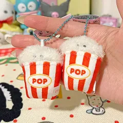 イェル ポップコーン ミニ ぬいぐるみ キーホルダー (1枚) 日本 キーホルダー バッグキーホルダー