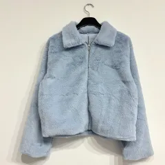 新品 クロップドファージャケット