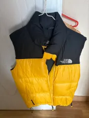 THE NORTH FACE ザノースフェイス ヌプシ BEST ベスト ブラック/イェロー ダウンベスト 85