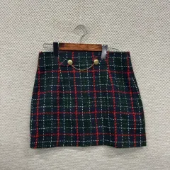 ザラ ZARA カジュアル ツイード ミニスカート M A04796