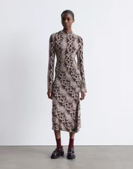 【STELLA MCCARTNEY  】スネークスキン柄メッシュワンピース STELLAMCCARTNEY H&M スネークスキンプリントメッシュワンピース