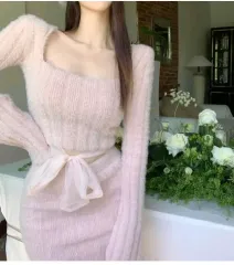 輸入衣類デートコーデ セットアップ アンゴラセット