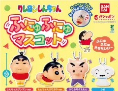 バンダイ ぷにぷに マスコット スクイーズ キーホルダー (クレヨンしんちゃん シロ)