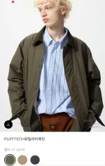 ユニクロ pufftech ユーティリティ オリーブ M