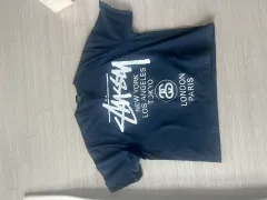 STUSSY WORLD TOUR Tシャツ ネイビー