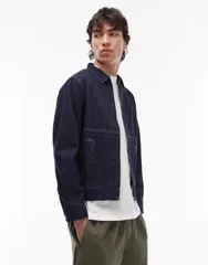 グラミチ メンズ アウター ジャケット・ブルゾン デニム ジャケット Gramicci Japanese slub denim trucker jacket in indigo INDIGO インディのサムネイル