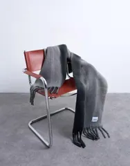 トップショップ レディース アクセサリー マフラー・ストール・スカーフ Topshop Sydney blanket scarf Gray グレー