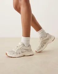エイソス レディース シューズ スニーカー レース ASOS DESIGN Divine lace up sneakers OFF WHITE MIX オフホワイトのサムネイル