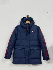 Tommy Hilfiger キッズ サイドライン ロゴ ダウンジャケット