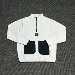 L NIKE ナイキ 新モデル ユーティリティ ハーフジップ アイボリー フリース プルオーバー