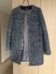 ZOOC ツイード ジャケット ネイビー