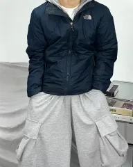 THE NORTH FACE ザノースフェイス ネイビー 軽量ダウン ジャケット S