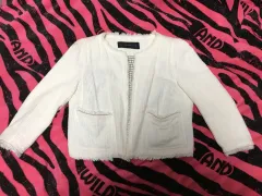 ZARA ベーシック ツイード ジャケット 姫ギャル 姉ギャル ウェディングギャル ラテギャル