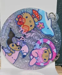 サンリオ トレーディング グリッター キーホルダー / ハローキティ クロミ マイメロディ バージョン