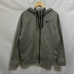 正規品/L NIKE ナイキ スウッシュ サーマ スフィア グレー 起毛 フーディー ジップアップ