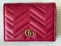 グッチ GG マーモント カードケース レッド