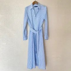 ポロラルフローレン リネン ロング ワンピース